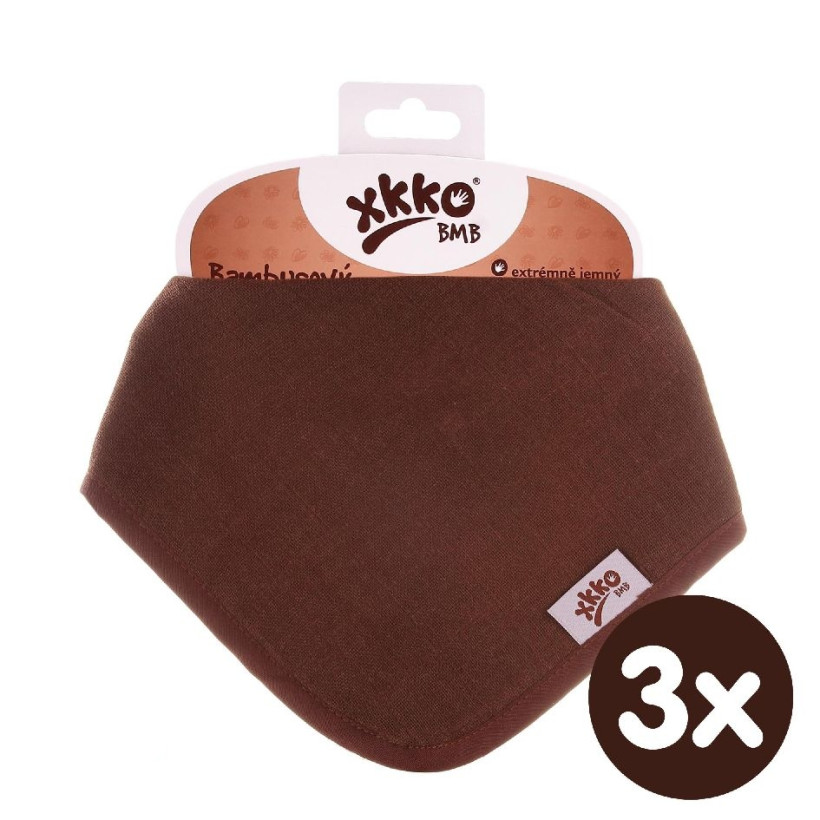 Bambusový slintáček XKKO BMB - Dark Choco 3x1ks VO bal.