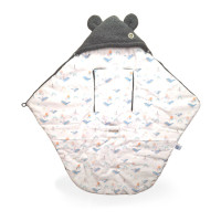 Zimni zavinovací fusak do autosedačky XKKO LUX - Sky Whale