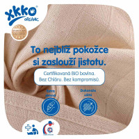 Dětské pleny z biobavlny XKKO Organic 70x70 Staré časy - Lípa