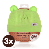 Bambusová čepička XKKO BMB - Lime 3x1ks VO bal.