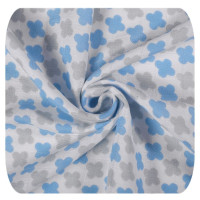 Bambusové prostěradlo s gumou XKKO BMB 50x70 - Baby Blue Cross 5x1ks (VO bal.)