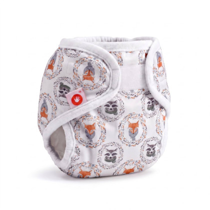 Svrchní PUL kalhotky XKKO Newborn - Fox&Raccoon