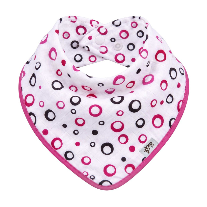 Bambusový slintáček XKKO BMB - Magenta Bubbles 3x1ks VO bal.
