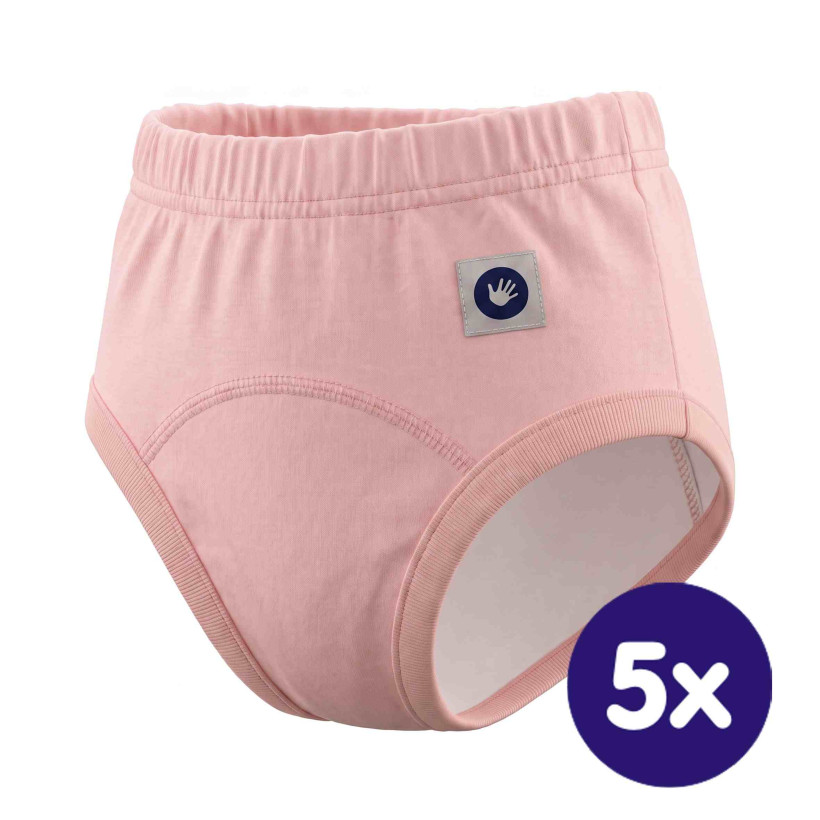 Tréninkové kalhotky XKKO Organic - Baby Pink 5x1ks (VO balení)