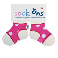 Sock Ons Designer Pink Spots - Velikost 6-12m