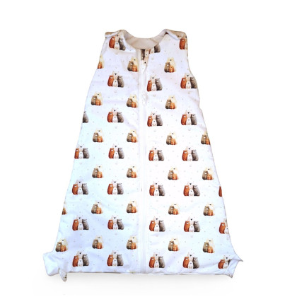 Multifunkční dětský spací pytel 2v1 XKKO LUX - Bear Family