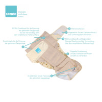 SENEO Svrchní plenkové kalhotky pro dospělé - Bílé Velikost M