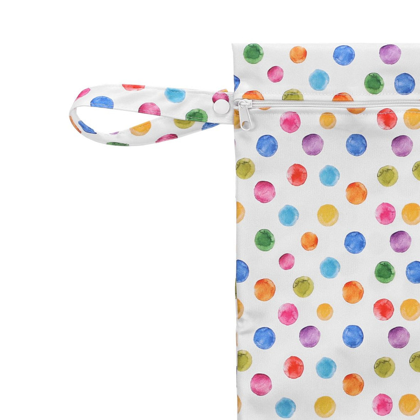 Nepromokavý pytlík XKKO Velikost M - Watercolour Polka Dots