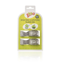 XKKO Klipy na kočárek 2ks - Metallic Silver 21x1pár VO bal.