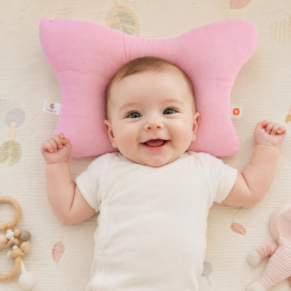 Dětský polštář XKKO BMB - Baby Pink
