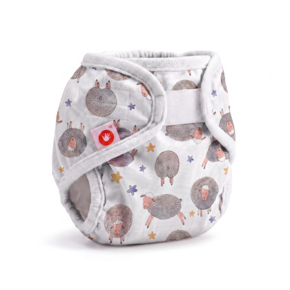 Svrchní PUL kalhotky XKKO Newborn - Dreamy Sheeps