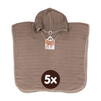 Bambusové mušelínové pončo XKKO BMB Colours - Atmosphere Vel.2 5x1ks (VO bal.)