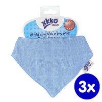 Dětský slintáček XKKO Organic Staré časy - Ocean Blue 3x1ks VO bal.