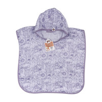 Bambusové mušelínové pončo XKKO BMB Safari - Lavender Aura Vel.2