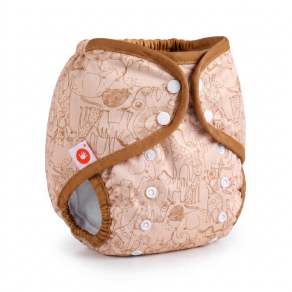 Svrchní PUL kalhotky XKKO One Size - Safari Honey Mustard