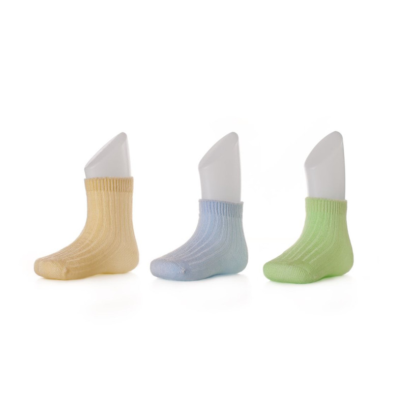 Ponožky XKKO BMB Pastels For Boys - 12-24m 3páry
