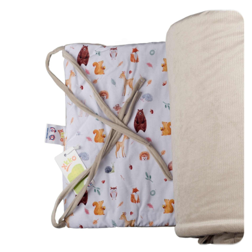 Mantinel do postýlky XKKO LUX 180cm - Wild Forest