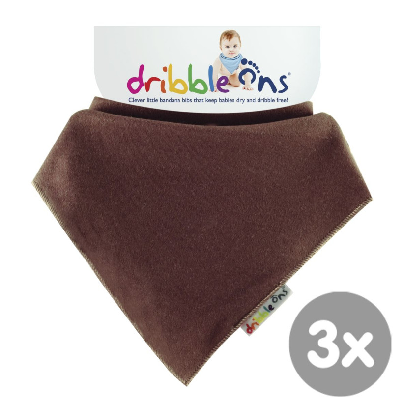 Dribble Ons Bright - Chocolate 3x1ks VO bal.