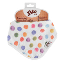 Bambusový slintáček XKKO BMB Digi - Watercolour Polka Dots