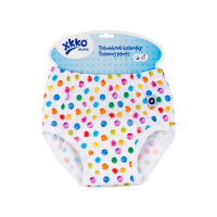Tréninkové kalhotky XKKO Organic - Watercolor Polka Dots Velikost L