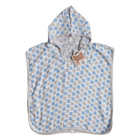 Bambusové mušelínové pončo XKKO BMB - Cross Baby Blue Vel. 1