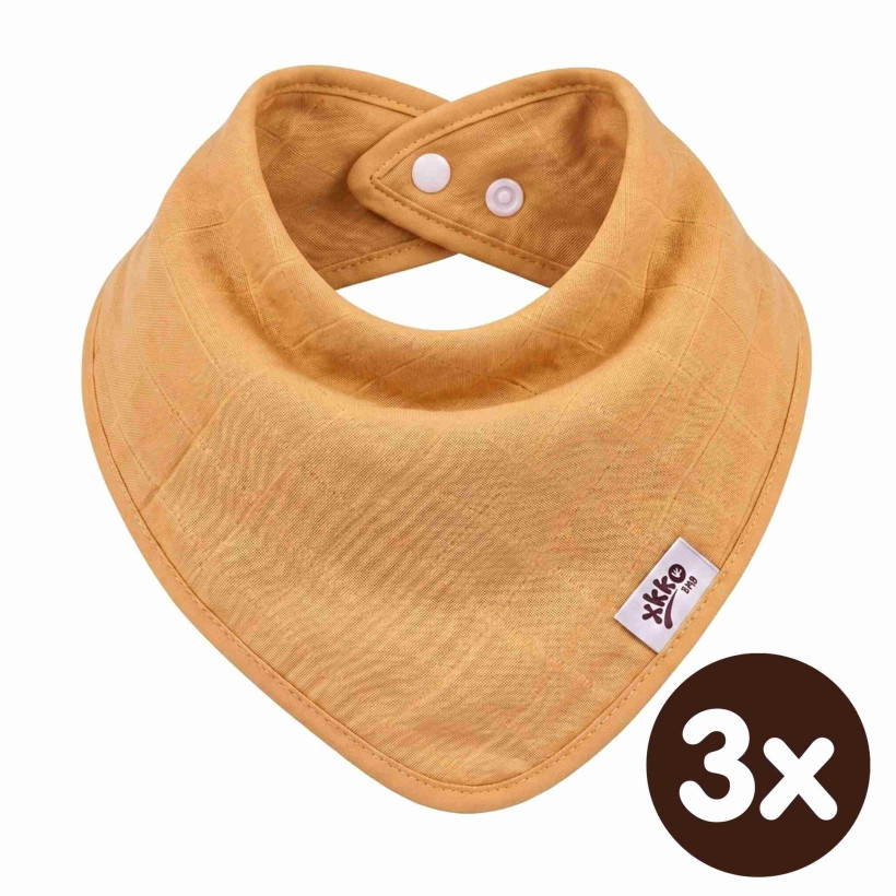 Bambusový slintáček XKKO BMB - Orange 3x1ks VO bal.