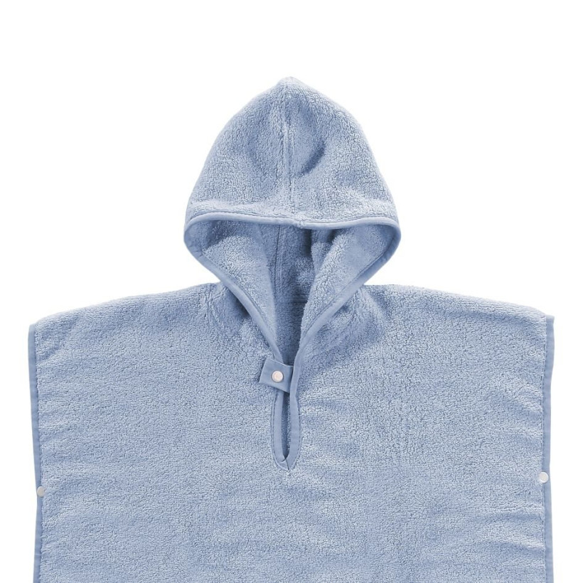 BIO bavlněné froté pončo XKKO Organic - Baby Blue Stars 5x1ks (VO bal.)