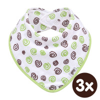 Bambusový slintáček XKKO BMB - Lime Spirals 3x1ks VO bal.