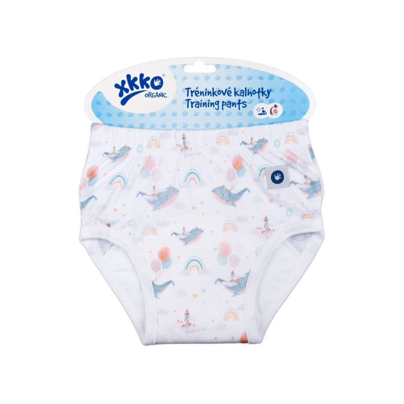 Tréninkové kalhotky XKKO Organic - Unicorns Velikost S
