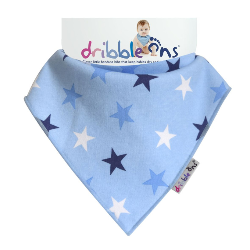 Dribble Ons Designer Blue Stars 3x1ks Velkoobchodní balení
