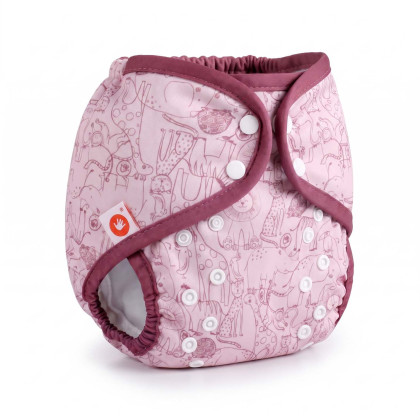 Svrchní PUL kalhotky XKKO One Size - Safari Mesa Rose