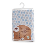 Bambusové prostěradlo s gumou XKKO BMB 50x70 - Baby Blue Cross 5x1ks (VO bal.)