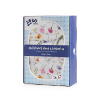 Biobavlněná plena XKKO Organic 120x120 - Summer Meadow 5x1ks (VO bal.)