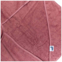 BIO bavlněná froté osuška s kapucí XKKO Organic 90x90 - Mesa Rose