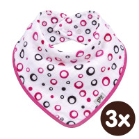Bambusový slintáček XKKO BMB - Magenta Bubbles 3x1ks VO bal.