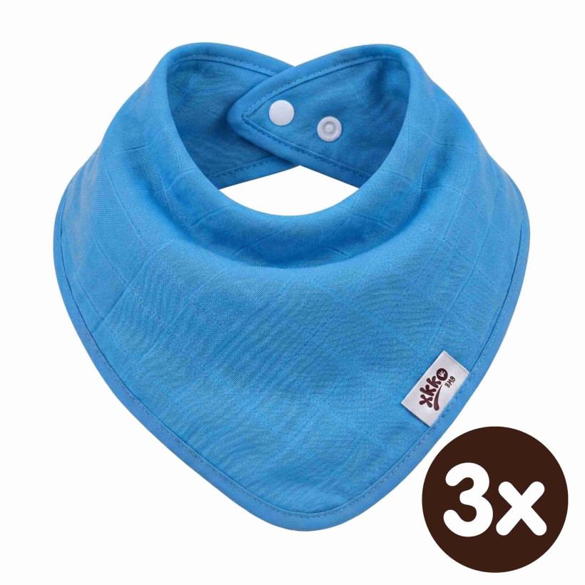 Bambusový slintáček XKKO BMB - Cyan 3x1ks VO bal.