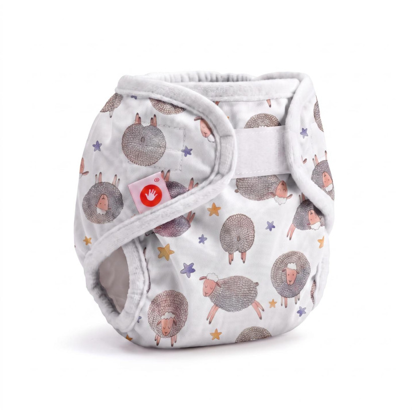 Svrchní PUL kalhotky XKKO Newborn - Dreamy Sheeps