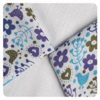 Bambusové ubrousky XKKO BMB 30x30 - Flowers&Birds Boys MIX 10x9ks VO bal.
