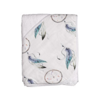 Bambusová froté osuška s kapucí XKKO BMB 90x90 - Dream Catcher 5x1ks (VO bal.)