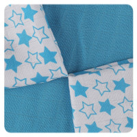 Bambusové ubrousky XKKO BMB 30x30 - Little Stars Cyan MIX 10x9ks VO bal.