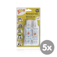 XKKO Multifunkční klipy - Scandinavian Baby Blue MIX 5x2ks (VO balení)