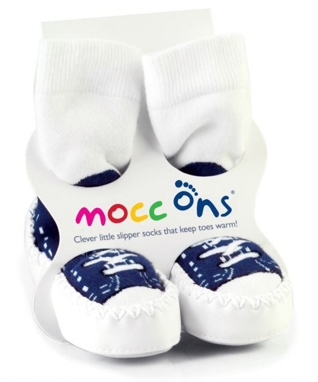 Baleríny Mocc Ons - Sneakers Navy - Velikost 18-24m
