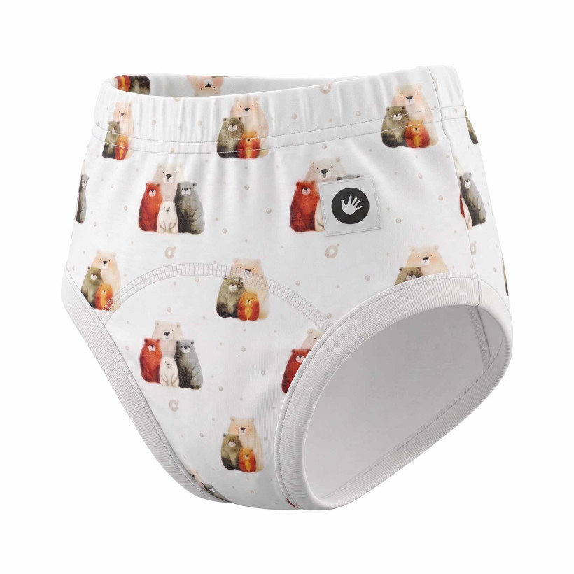 Tréninkové kalhotky XKKO Organic - Bear Family Velikost M