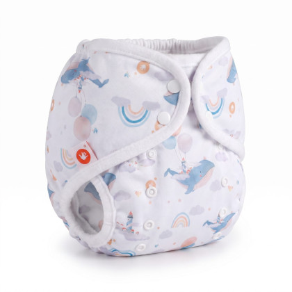 Svrchní PUL kalhotky XKKO One Size - Sky Whale