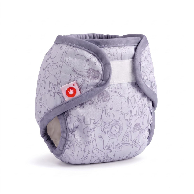 Svrchní PUL kalhotky XKKO Newborn - Safari Lavender Aura