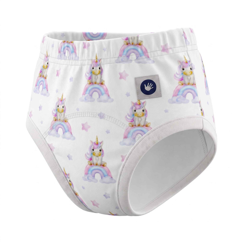 Tréninkové kalhotky XKKO Organic - Unicorns Velikost S