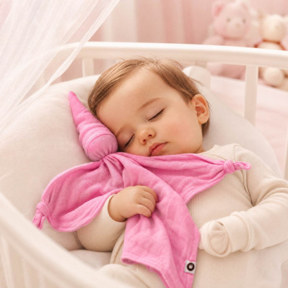 Bambusový muchláček XKKO BMB - Baby Pink