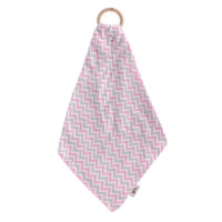 Kousátko XKKO BMB s plenkou - Chevron Baby Pink