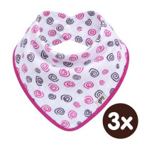 Bambusový slintáček XKKO BMB - Magenta Spirals 3x1ks VO bal.