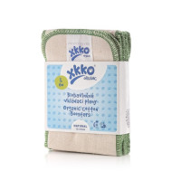 Vkládací pleny XKKO Organic Twill - Natural Velikost L (6ks)